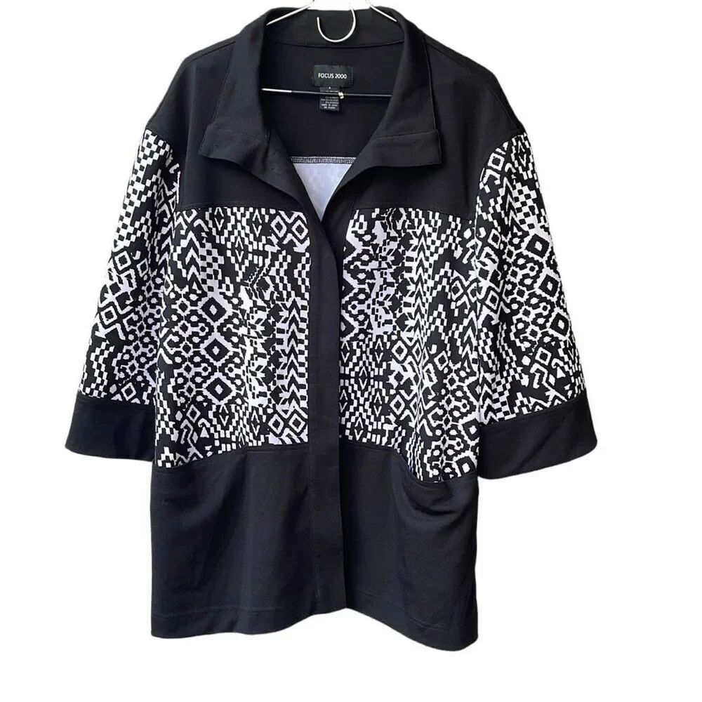 Focus 2000 size 16 over sized blazer jacket